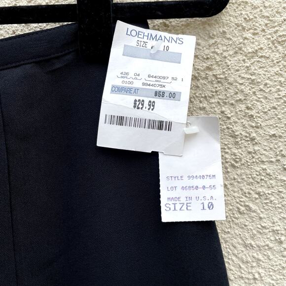 NEW Vintage Black Skirt ILGWU Union Made USA 10 - Picture 3 of 8